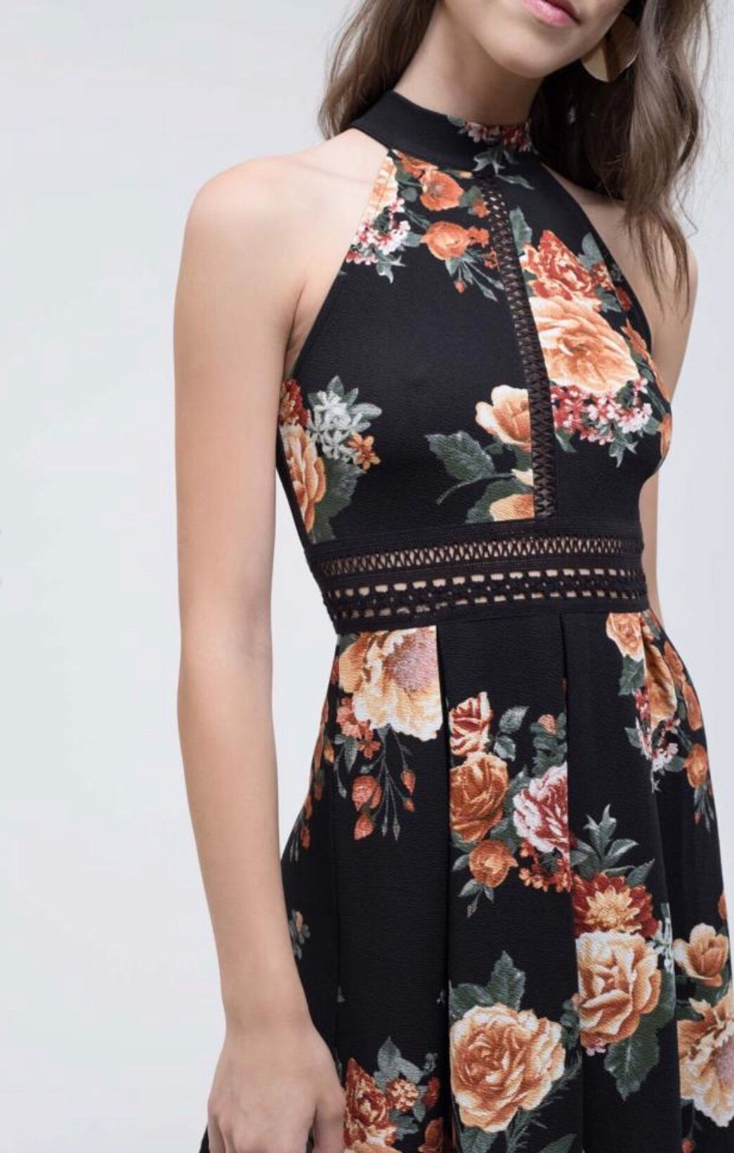 Floral Halter Dress
