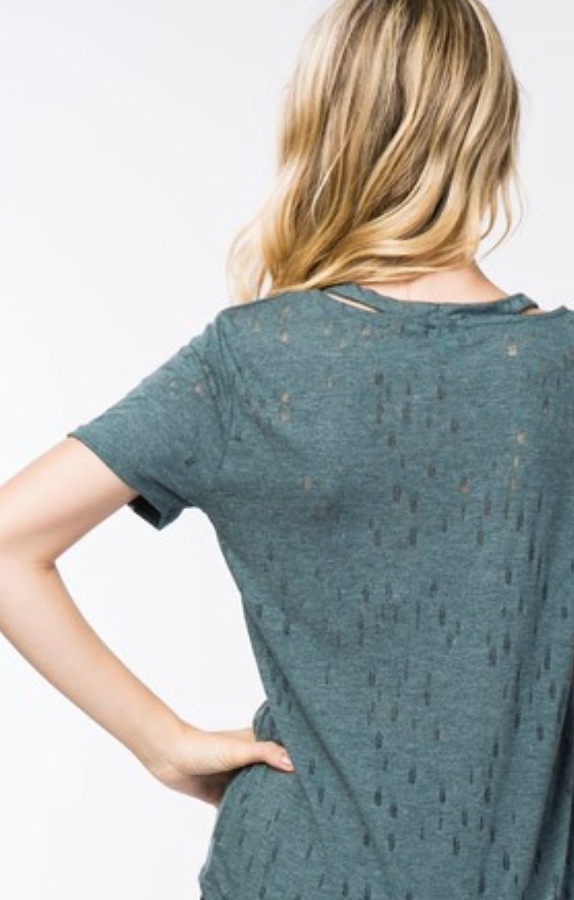 Distressed Tee