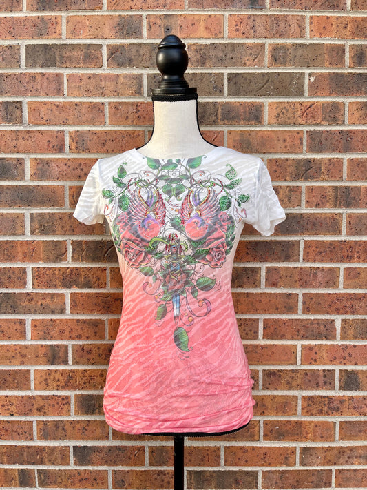 Vintage White Bird Tee