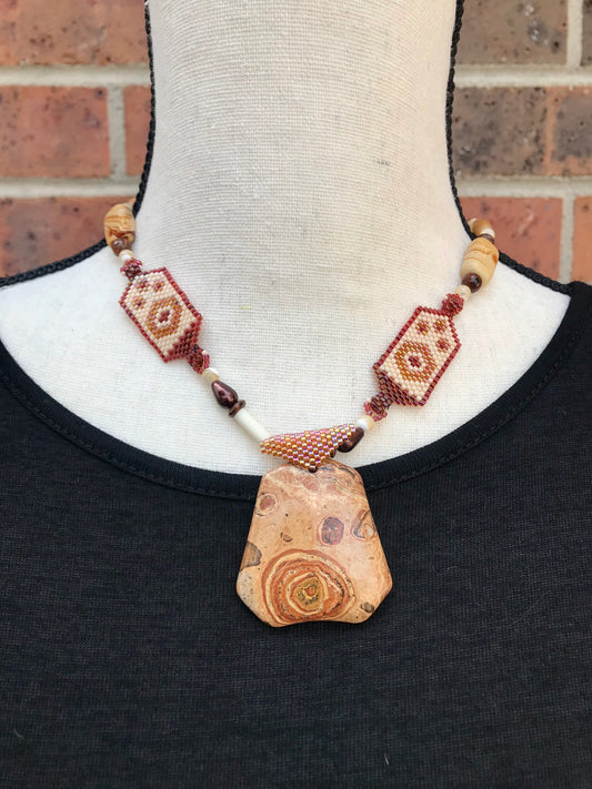 Shomatolite Necklace & Earring Set - 7728