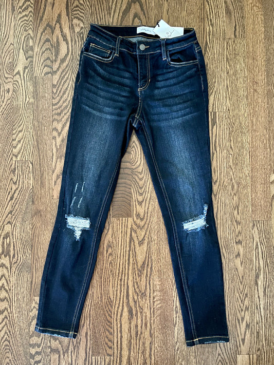 Dark Distressed Jelly Jeans
